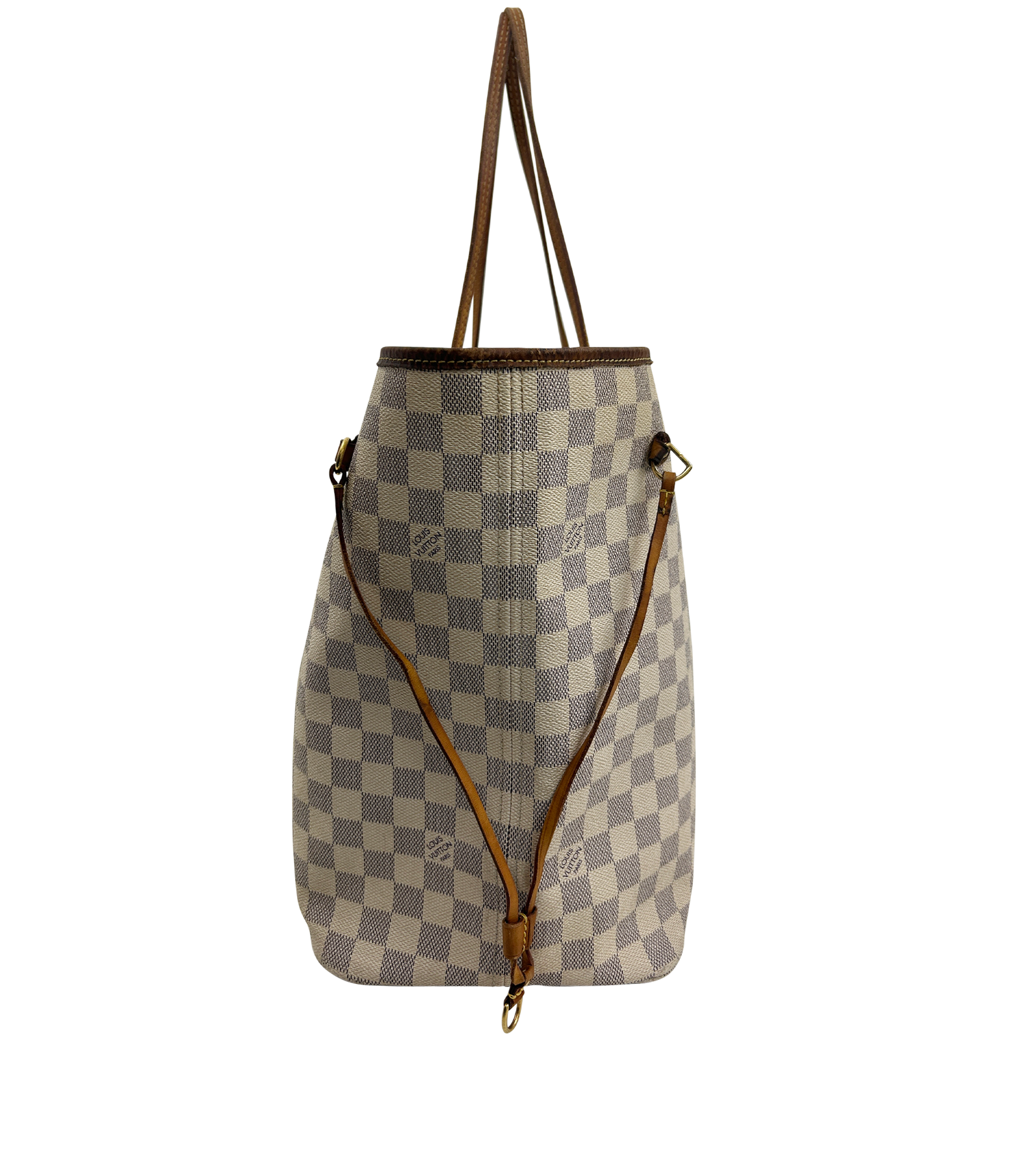 Neverfull GM, 790&euro;, Bolso, Azul/Beige, Canvas - General, Vista lateral
